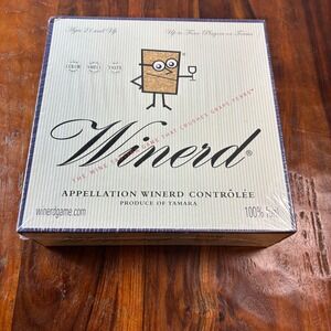 Winerd The Wine Tasting Board Game Trivia 2003 Factory Sealed New 21+‎